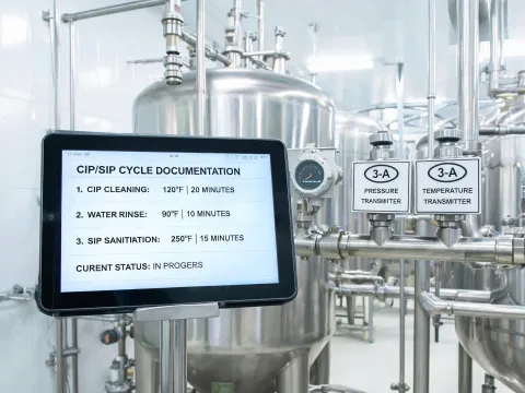 Food beverage hygienic pressure transmitter